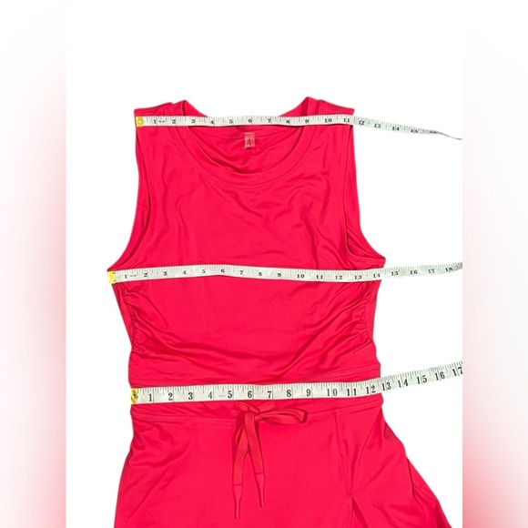 FREE PEOPLE FP MOVEMENT EASY DOES IT DRESS Waistband Malibu Pink Open Back Small - Picture 10 of 16